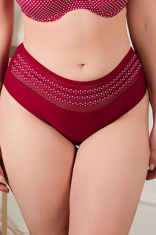 Плавки, артикул: SN21902PL, цвет - бордовый